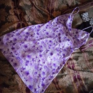 🥊Flower Garden purple bloom dress sz Med